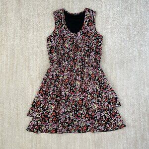 Bodyflirt Floral Tiered Ruffle Boho Summer Sleeveless Dress 6